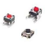 Switch Tactile OFF (ON) SPST Round Button Gull Wing 0.05A 24VDC 1000000Cycles 1.57N SMD T/R