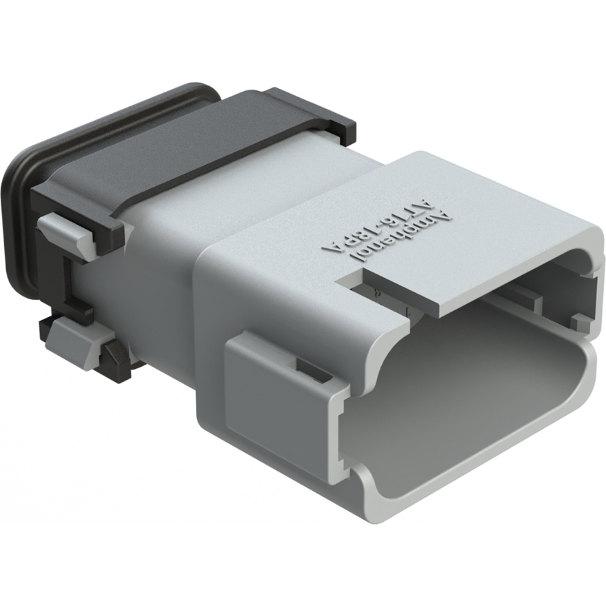 Amphenol-AT16-18PA-EKSR02 分立接线罩连接器 Conn Housing PL 18 POS Crimp ST Cable Mount Gray