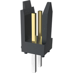 Amphenol Communications Solutions-76384-404LF Steckverbinderleisten und Leiterplattenbuchsen Dubox®2.54mm, Board to Board Connector, Shrouded Header, Single Row, Straight
