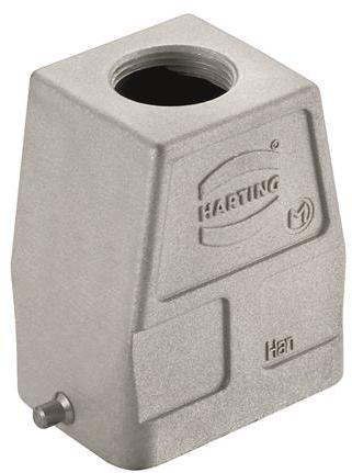 HARTING-19628060446 Schrumpfbalgenadapter Hood 180° 6B Shell Size Die Cast Aluminum Single Lock Han®