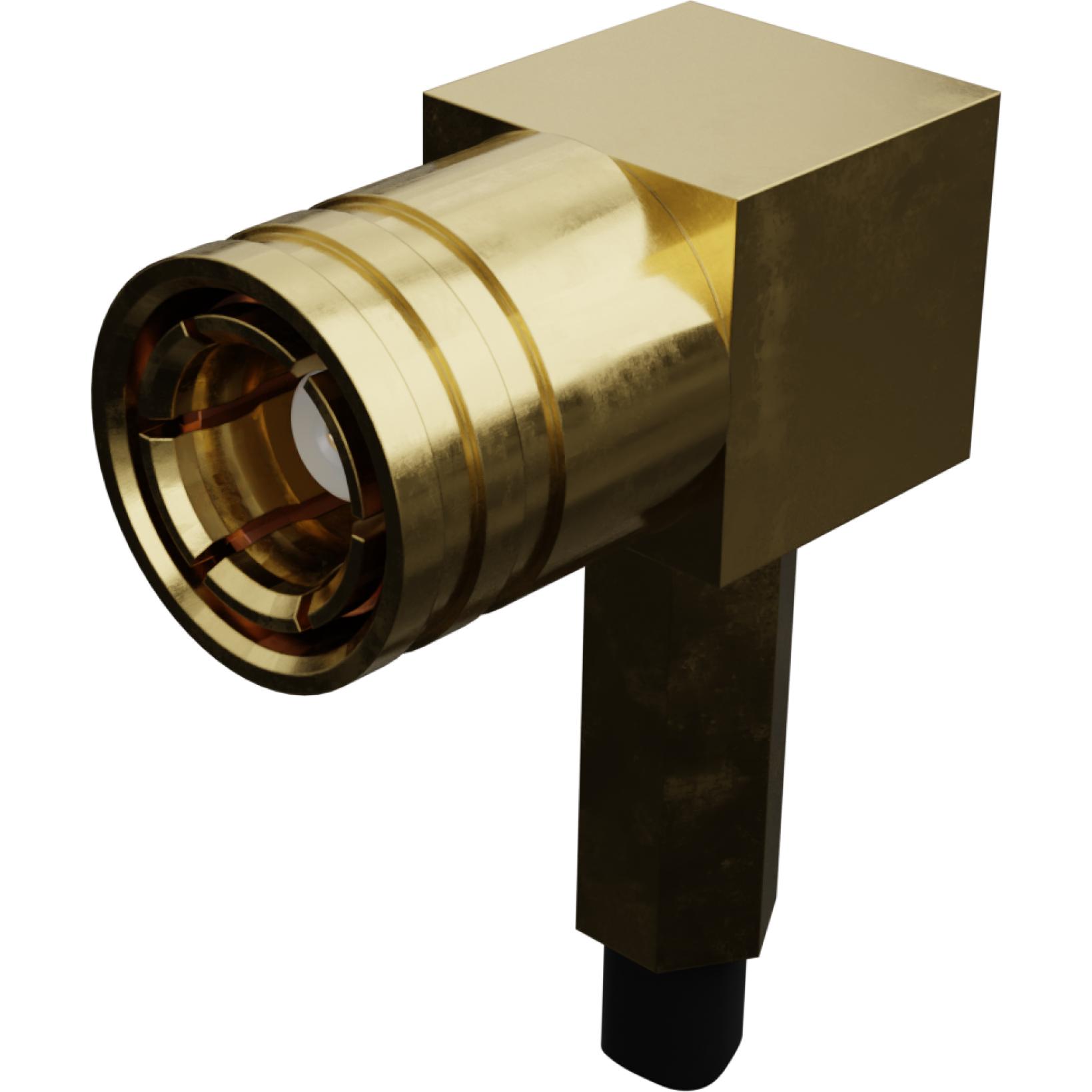 Molex-731000256 射频连接器 Conn SMB 6GHz 75Ohm Crimp RA Cable Mount PL Gold Tray