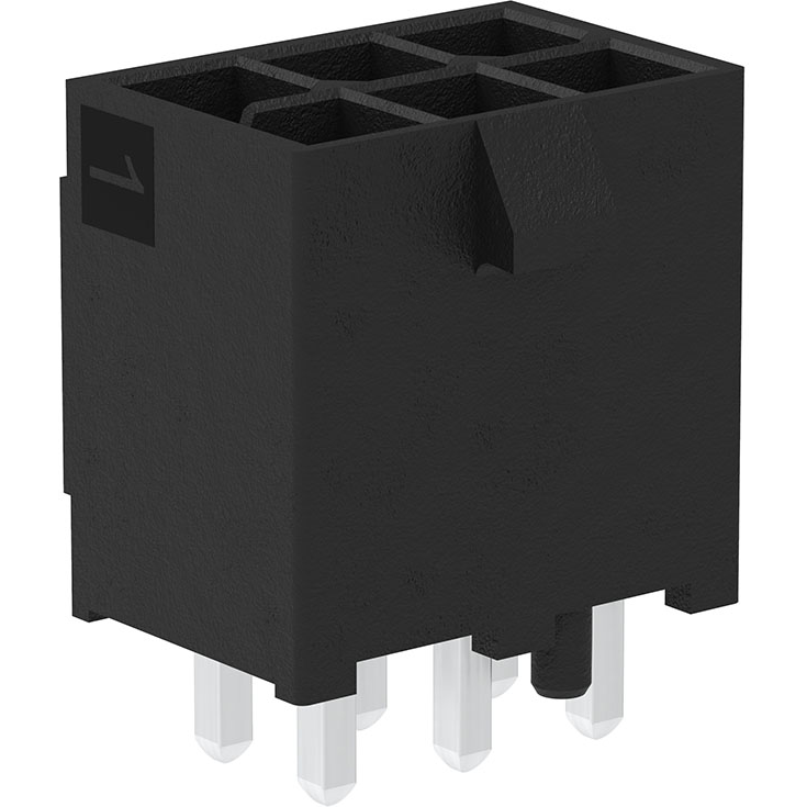 Molex-2125201004 连接器插头及 PCB 插座 Conn Wire to Board HDR 4Power POS 4.2mm Solder ST Top Entry Thru-Hole Tray