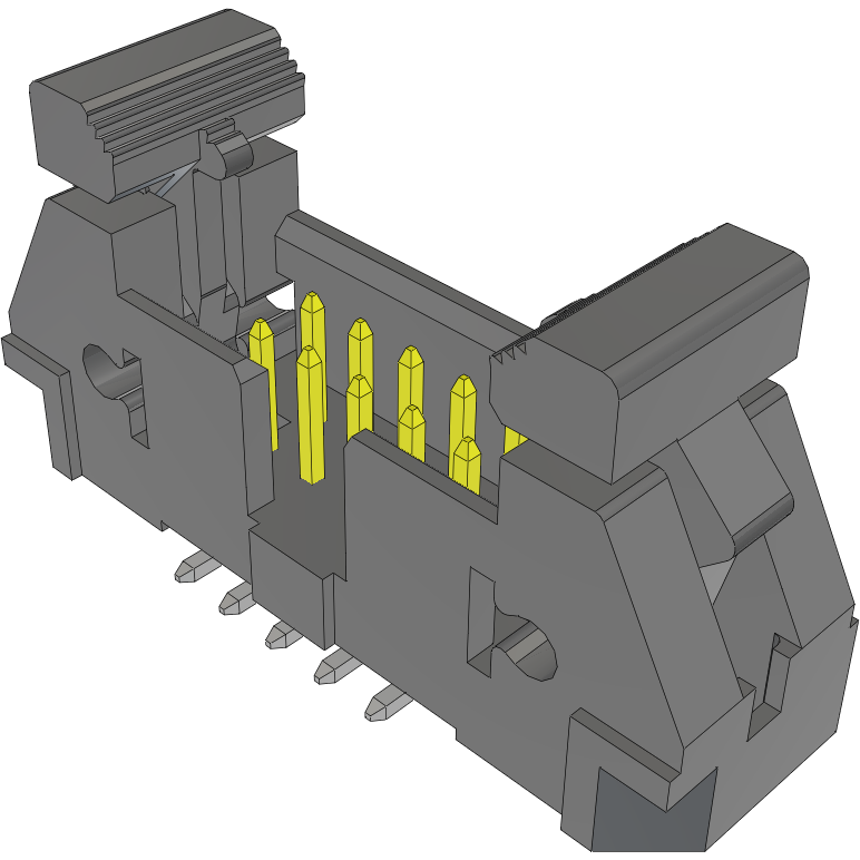 Samtec-EJH-105-02-F-D-SM-LC Steckverbinderleisten und Leiterplattenbuchsen Conn Ejector Header HDR 10 POS 2.54mm Solder ST SMD Tube