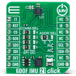 MikroElektronika-MIKROE-6037 Sensor Development Boards und Kits 2536030320001 Inertial Measurement Unit Sensor Click Board