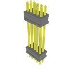 Conn Board Stacker HDR 10 POS 1.27mm Solder ST Top Entry Thru-Hole FLEX STACK™ Layer