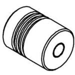 Radiall-R114880000 Steckverbinderzubehör Connector Accessories SMB Cap Straight Brass Gold Over Nickel