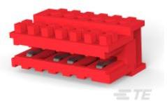 TE Connectivity-284931-6 Connector Headers and PCB Receptacles Conn Shrouded Header (2 Sides) F 6 POS 2.5mm IDT RA Cable Mount