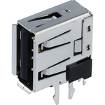 Molex-0673298020 Connector USB Conn USB 2.0 Type A RCP 4 POS 1.4mm Solder RA Thru-Hole 4 Terminal 1 Port Tray