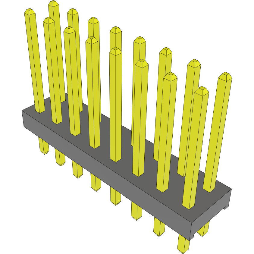 Samtec-MTMM-108-08-G-D-315 Steckverbinderleisten und Leiterplattenbuchsen Conn Unshrouded Header HDR 16 POS 2mm Solder ST Top Entry Thru-Hole Bulk