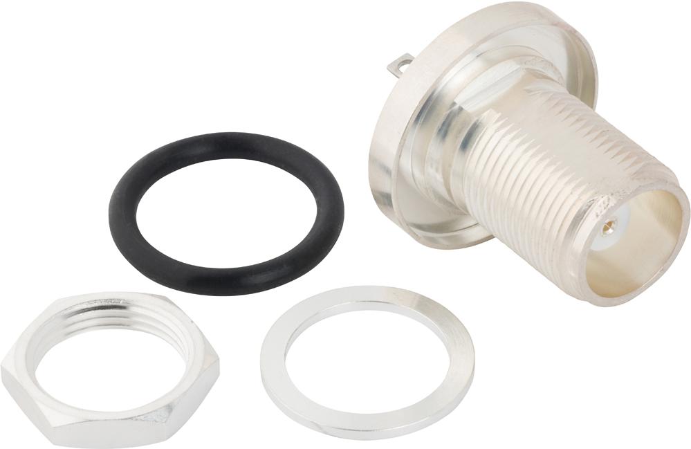 Amphenol RF-082-843 Connector RF Conn HN 0Hz to 4GHz 50Ohm Solder ST Panel Mount RCP Silver