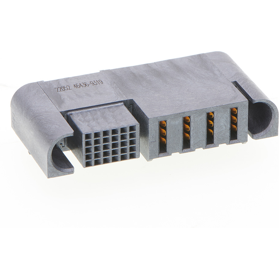 Molex-464369319 连接器插头及 PCB 插座 Conn Board to Board RCP 4Power/30Signal POS 3mm/2.5mm/2mm Press Fit RA Side Entry Thru-Hole EXTreme Ten60Power Tray