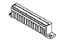 Molex-07-01-7101 Einzeladersteckverbinder, Gehäuse Conn Housing RCP 10 POS 4.45mm Crimp ST Cable Mount Black Bag