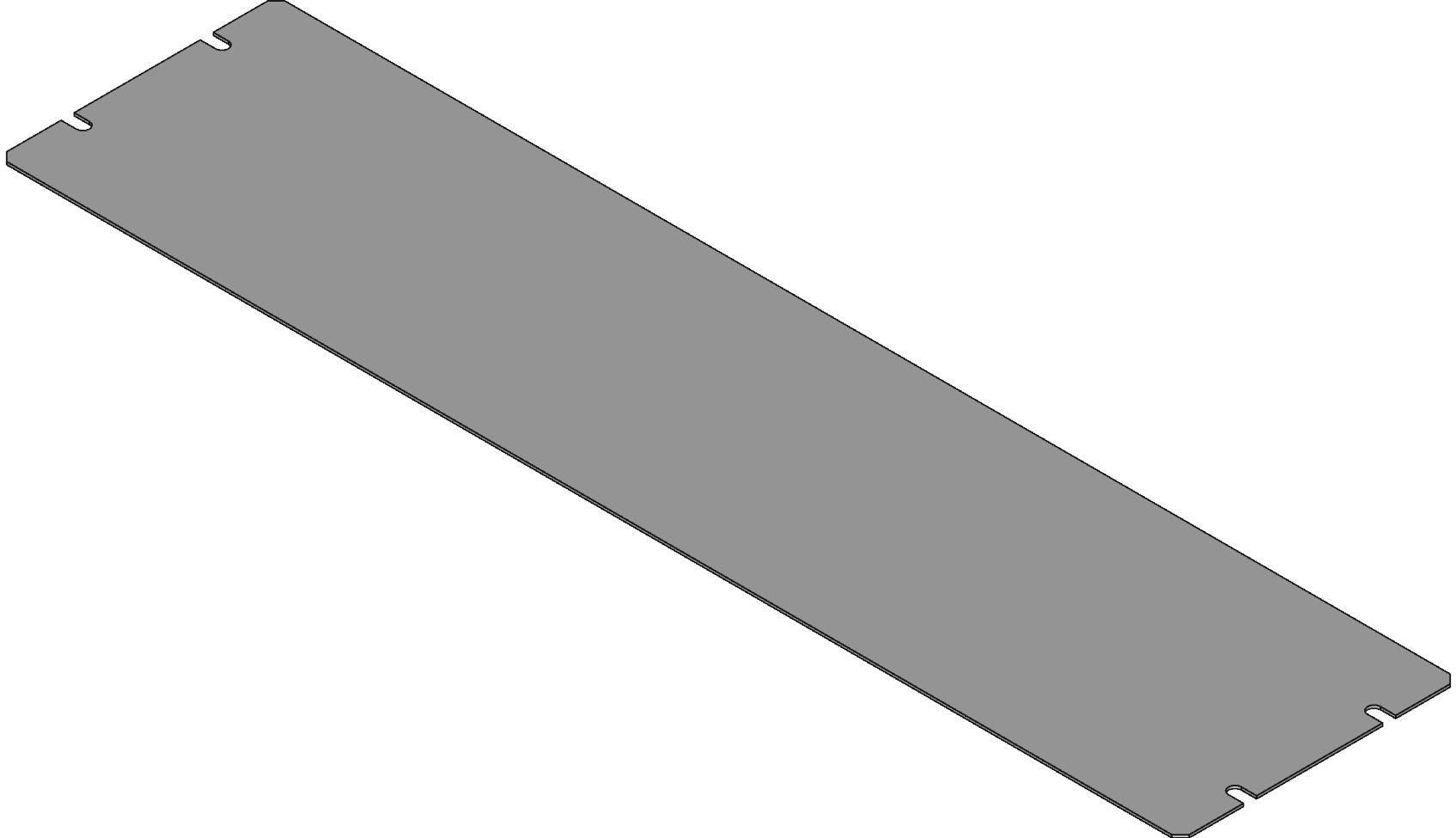 Hammond Manufacturing-1434-20 null Natural Aluminum Bottom Plate For Aluminum Chassis