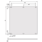 Front Panels, Unshielded