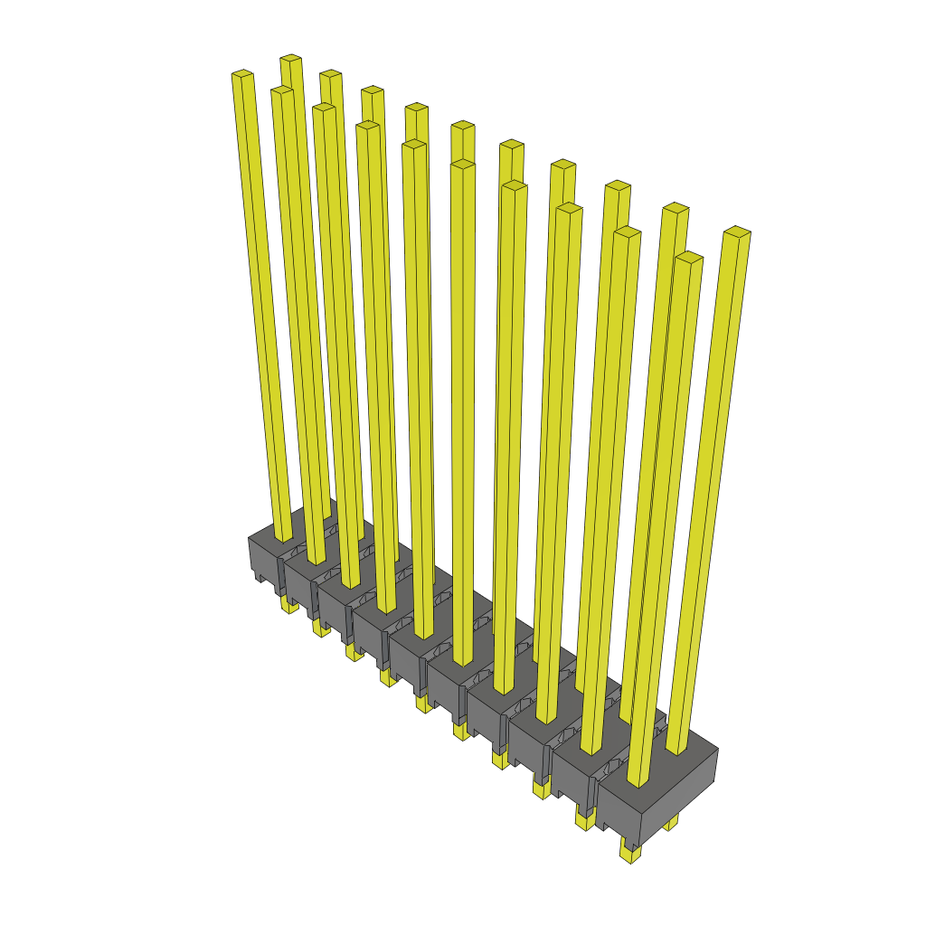 Samtec-MTSW-110-28-G-D-945 Steckverbinderleisten und Leiterplattenbuchsen Conn Unshrouded Header HDR 20 POS 2.54mm Solder ST Top Entry Thru-Hole Bulk