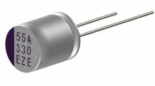 Rubycon-63PZE56M10X9 Condensateur en polymère d'aluminium Cap Aluminum Polymer Hybrid 56uF 63VDC 20%( 10 X 9mm) Radial 5mm 0.03 Ohm 1.98A 10000h 105°C Automotive AEC-Q200