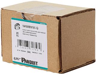 Panduit-NK688MWH-Q 电话及电信连接器 Conn Modular Jack F 8 POS 8 Terminal 1 Port Cat 6