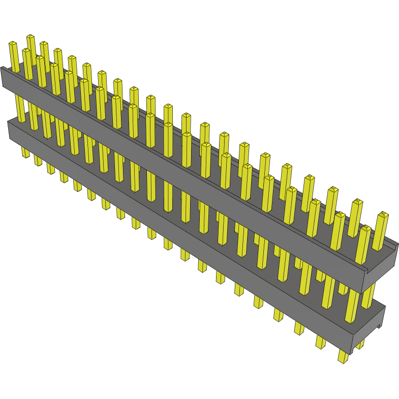 Samtec-DW-20-15-L-D-390 Embases de raccordement et réceptacles PCB Conn Board Stacker HDR 40 POS 2.54mm Solder ST Top Entry Thru-Hole Bulk