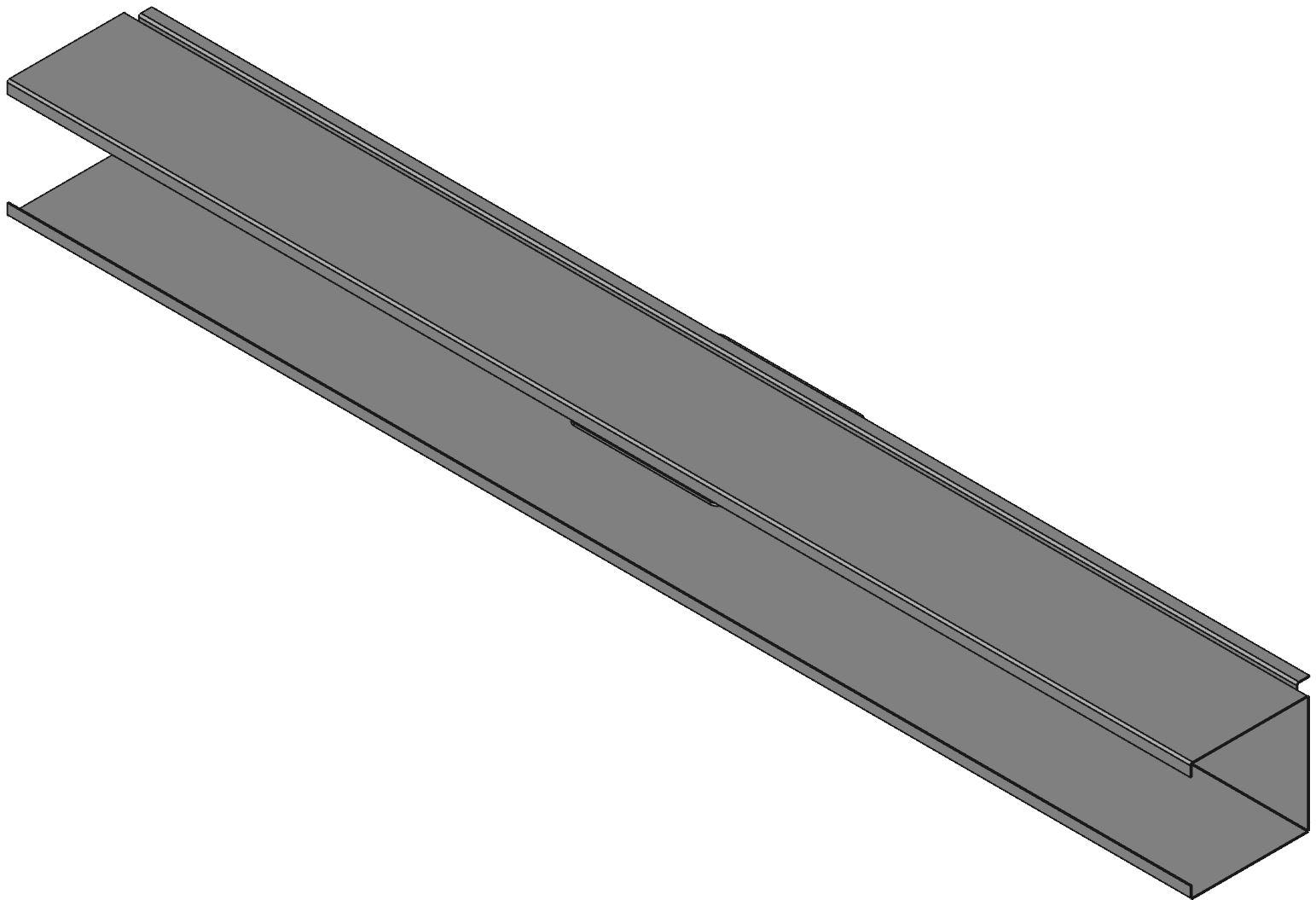 Hammond Manufacturing-1487D60 配线槽 Wiring Ducts Straight Section Square with Cover Steel Gray