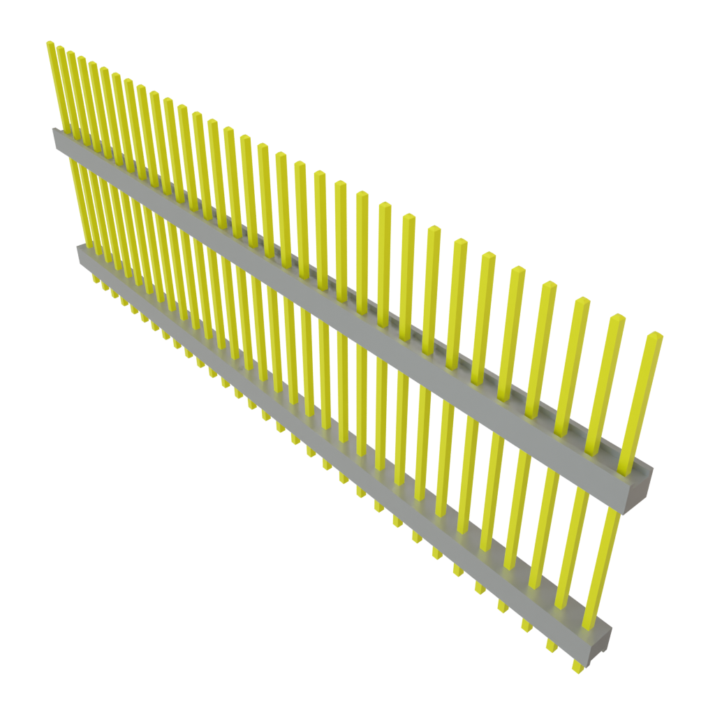Samtec-DW-32-13-S-S-720 Connector Headers and PCB Receptacles Conn Board Stacker HDR 32 POS 2.54mm Solder ST Top Entry Thru-Hole Bulk