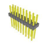 Conn Unshrouded Header HDR 18 POS 2.54mm Solder ST Top Entry Thru-Hole Bulk