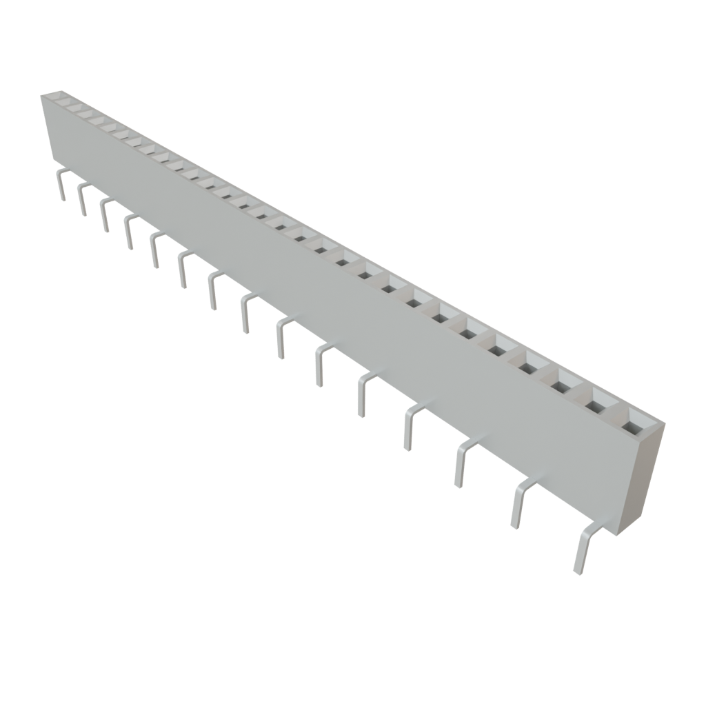 Samtec-BCS-130-L-S-PE-BE 连接器插头及 PCB 插座 Conn Socket Strip SKT 30 POS 2.54mm Solder ST Bottom Entry Thru-Hole TIGER CLAW™ Tube