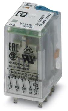 PHOENIX CONTACT-2903674 Power Relays Power Relay 125VDC 50A 4PDT(27.5x21.2x35.6)mm Socket