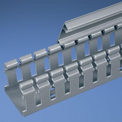 Panduit-H1.5X3LG6 Verdrahtungskanäle Wiring Ducts Slotted Rectangular Polyvinyl Chloride Light Gray