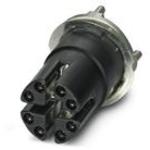 Cat6A flush-type socket, Ethernet, 8-pos., rear mounting, with straight solder connection