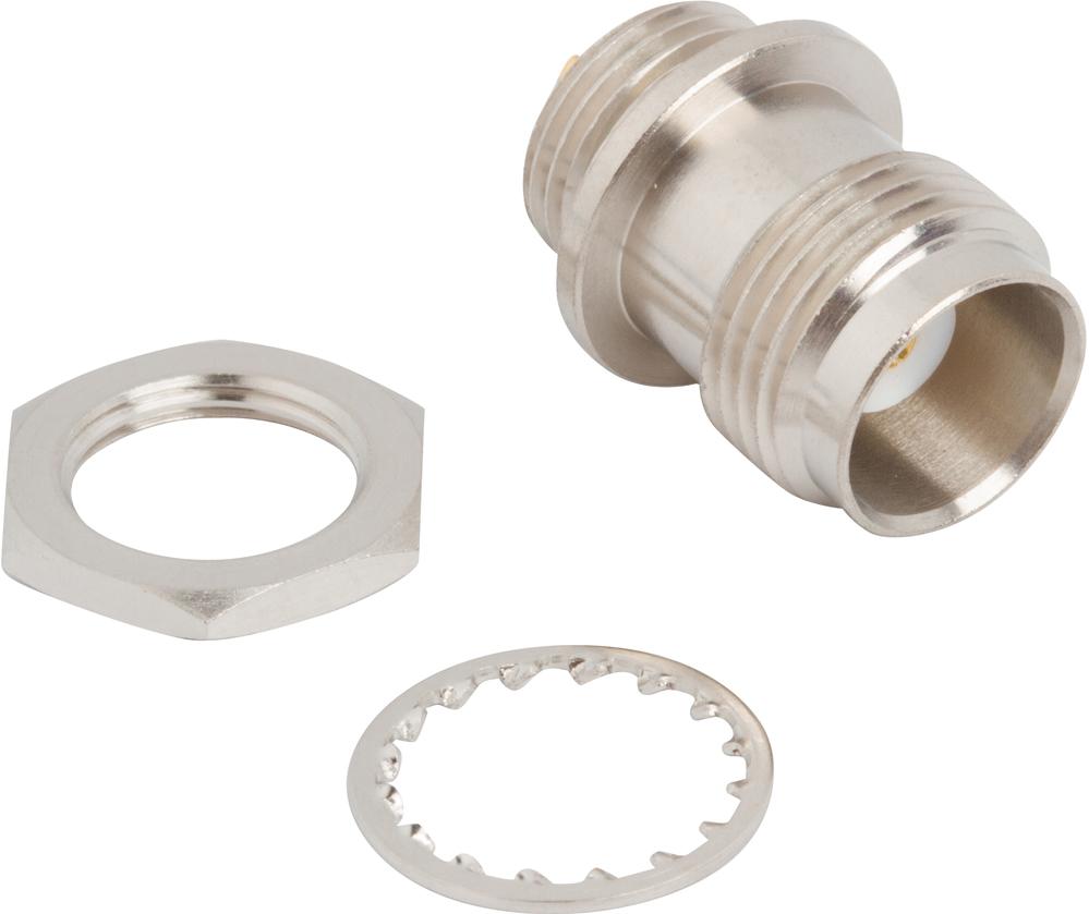 Amphenol RF-031-6359 RF-Steckverbinder Conn TNC 0Hz to 2GHz 50Ohm Solder Cup ST Panel Mount F Gold