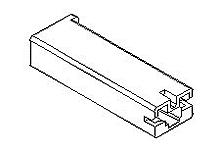 Molex-35189-0111 Custodia filo connettore dedicato Conn Housing F 1 POS Crimp ST Cable Mount MP-Lock™ Bag