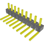 Conn Unshrouded Header HDR 9 POS 2.54mm Solder RA Side Entry Thru-Hole Bulk