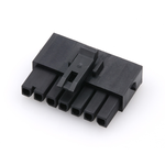 Conn Housing RCP 7 POS 3mm Crimp ST Cable Mount Black Bag