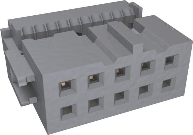 Amphenol Communications Solutions-71600-410LF Steckverbinderleisten und Leiterplattenbuchsen Quickie IDC Receptacle, Wire to Board connector -Double row - 10Positions - 2.54 mm (0.100in) Pitch