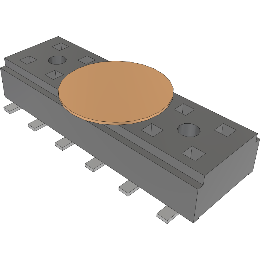 Samtec-CLT-106-02-SM-D-A-K-TR Piastre connettori e prese PCB Conn Socket Strip SKT 12 POS 2mm Solder ST SMD T/R
