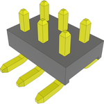Conn Unshrouded Header HDR 6 POS 2mm Solder ST Top Entry SMD Tube