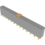 Conn Socket Strip SKT 25 POS 1.27mm Solder ST Top Entry SMD Tube
