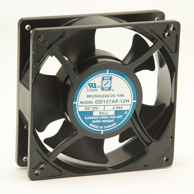 ORION FANS-OD127-12HB Gebläse und Lüfter DC Fan Axial Ball Bearing 12V 10V to 13.8V 144CFM 54dB 127 X 127 X 38.5mm High Speed