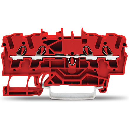 WAGO-2002-1403 连接器接线板 Conn Terminal Block 4 POS Push-In Cage Clamp DIN Rail 24A Box