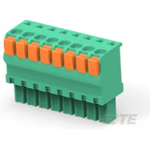 Conn Terminal Block F 8 POS 3.81mm Push-In Spring ST Cable Mount 11A/Contact