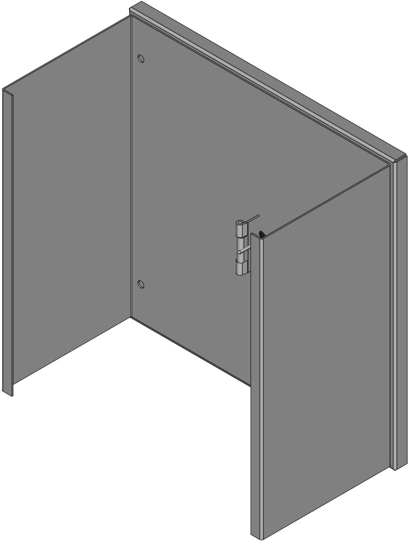 Hammond Manufacturing-N1J12126 Kästen, Gehäuse und Gestelle Type 1 Mild Steel Small Wallmount Enclosure