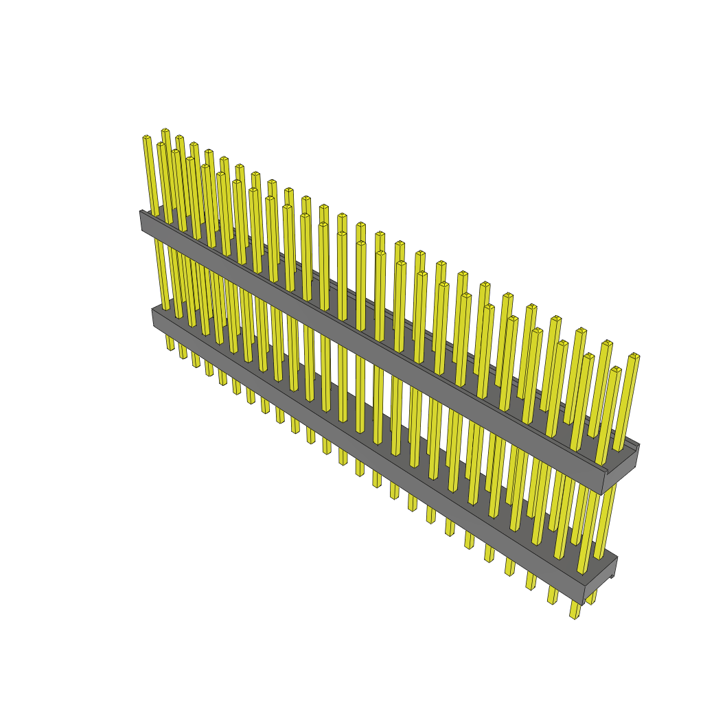 Samtec-ZW-25-20-L-D-625-140 Embases de raccordement et réceptacles PCB Conn Board Stacker HDR 50 POS 2.54mm Solder ST Top Entry Thru-Hole Bulk