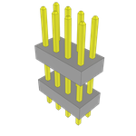 Conn Board Stacker HDR 8 POS 2mm Solder ST Top Entry Thru-Hole Bulk