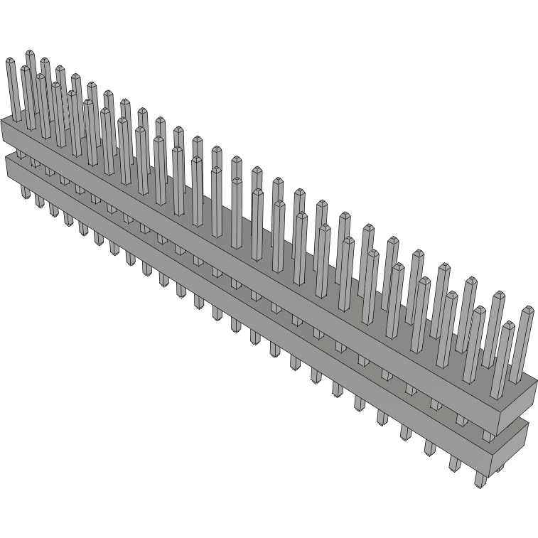 Samtec-TW-25-03-T-D-220-090 Connector Headers and PCB Receptacles Conn Board Stacker HDR 50 POS 2mm Solder ST Top Entry Thru-Hole Bulk