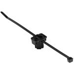 2-Piece M5/T5/M6/T6 Stud Mount Tie, 8.0Inch Tie, 50lb Tensile Strength, PA66HS/PA66HIRHS, BK