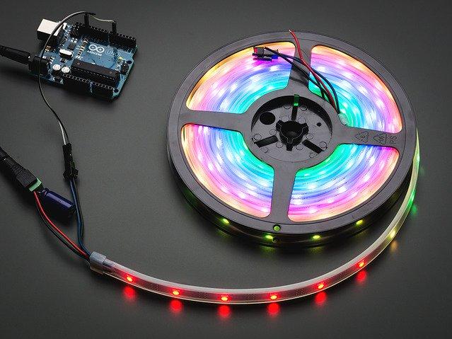 Adafruit Industries-1376 Moduli LED Adafruit NeoPixel Digital RGB LED Strip - White 30 LED - WHITE