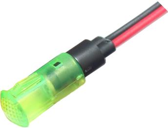 Mallory Sonalert Products-FL1P-8QW-2-G110V Panel Mount Indicators LED Panel Mount Indicator Uni-Color Green 10000mcd 2-Pin Bulk