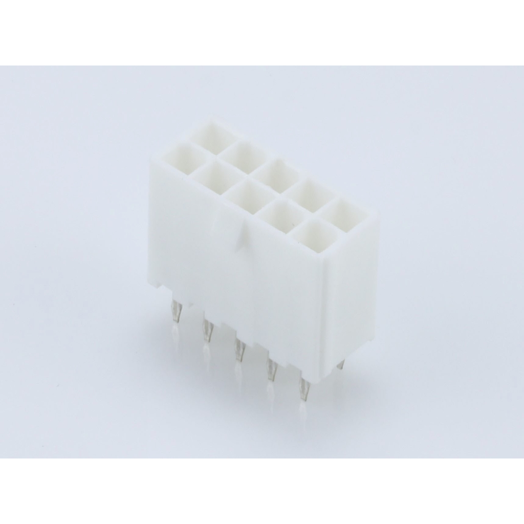 Molex-0039310100 Steckverbinderleisten und Leiterplattenbuchsen Conn Wire to Board HDR 10Power POS 4.2mm Solder ST Top Entry Thru-Hole Mini-Fit Jr Bag