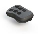 Key Fob ABS Enclosure, 6 buttons- Black