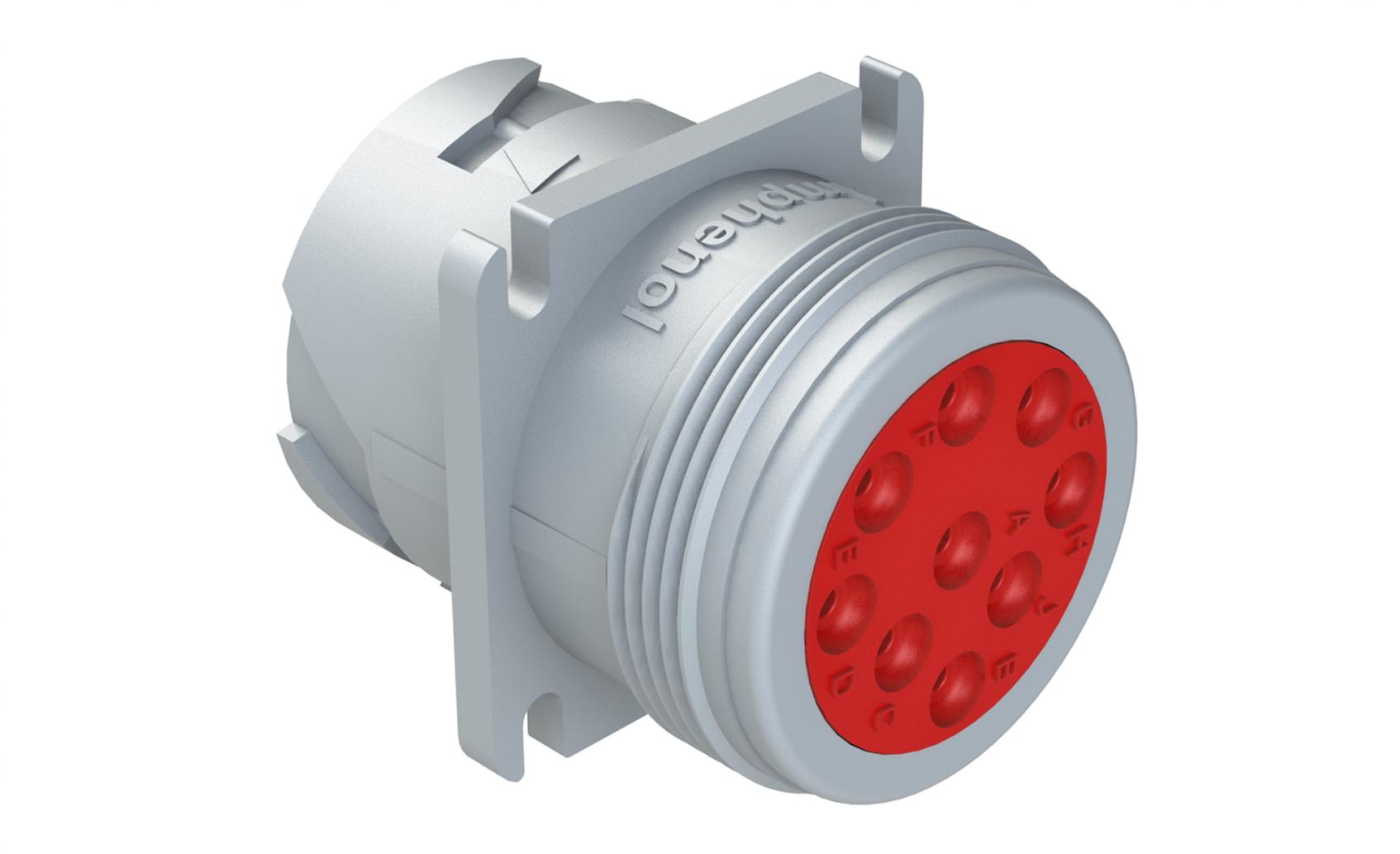 Amphenol-AHD10-9-96P Connector Circular Conn Circular PIN 9 POS Crimp ST Flange Mount 9 Terminal 1 Port Bulk